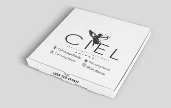 Corporate stationery example shown in the Multiserve company profile