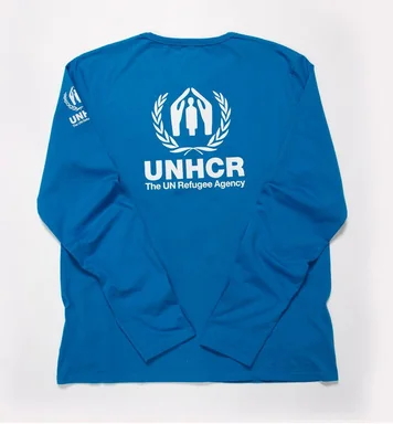 Campaign apparel example shown in the Multiserve company profile